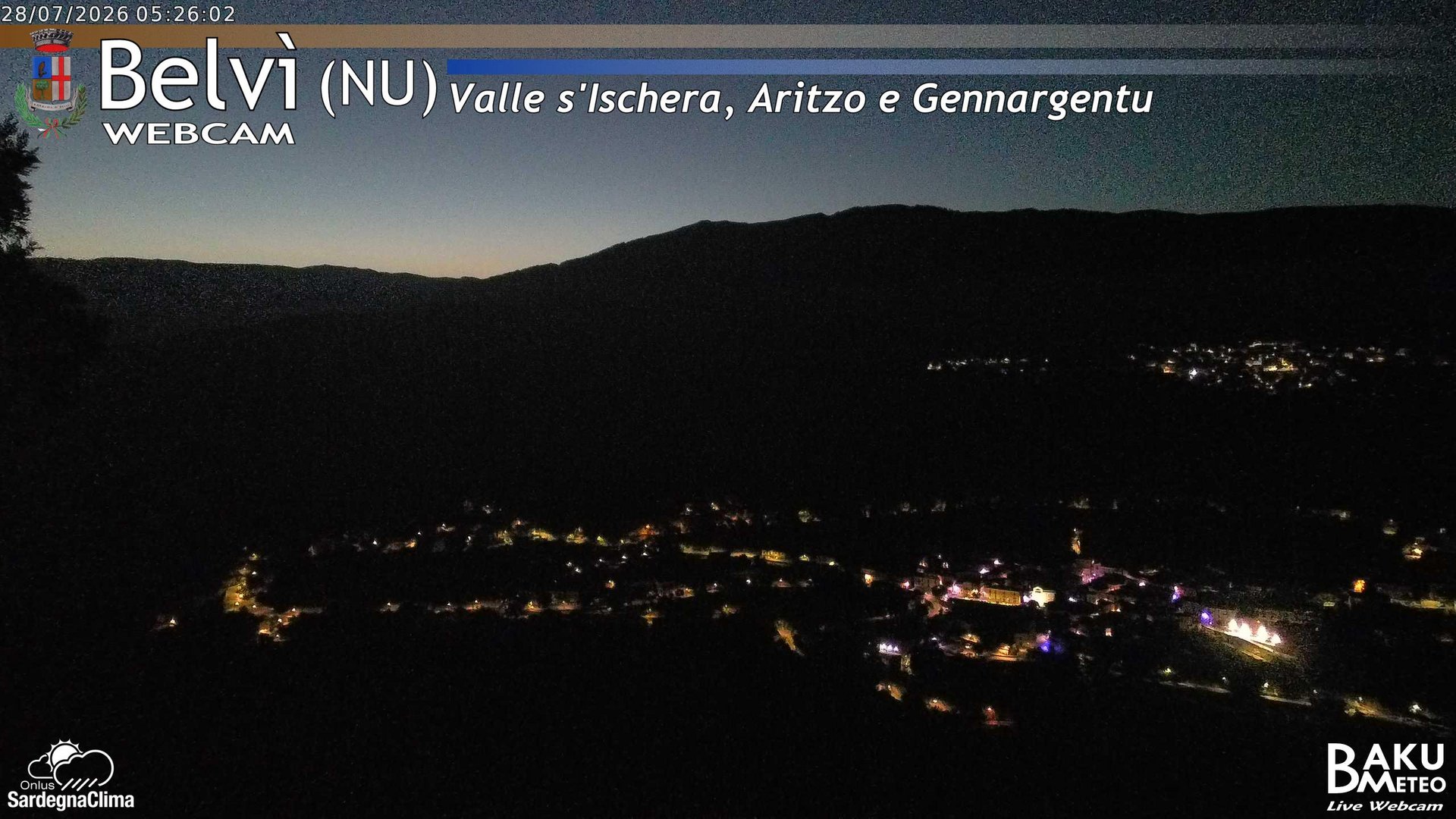 time-lapse frame, Belvì webcam