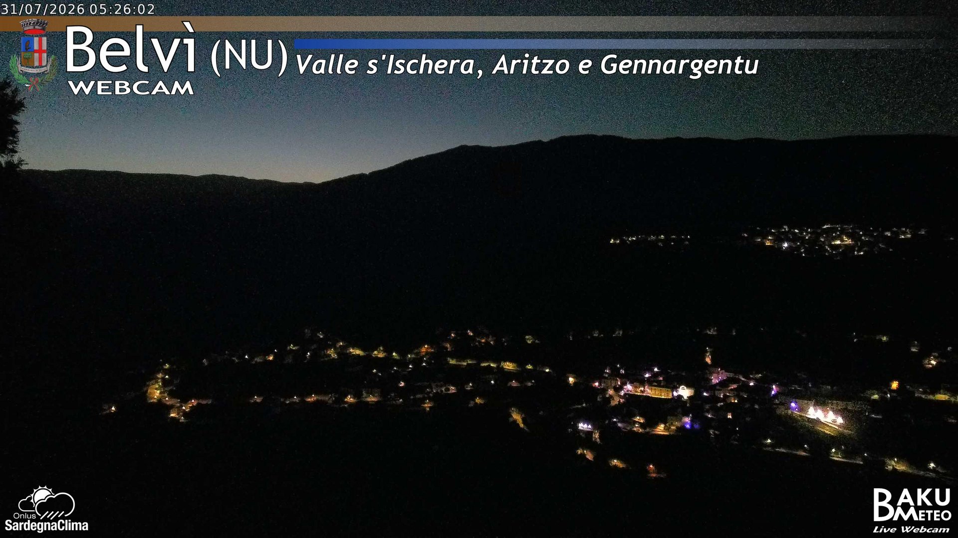 time-lapse frame, Belvì webcam