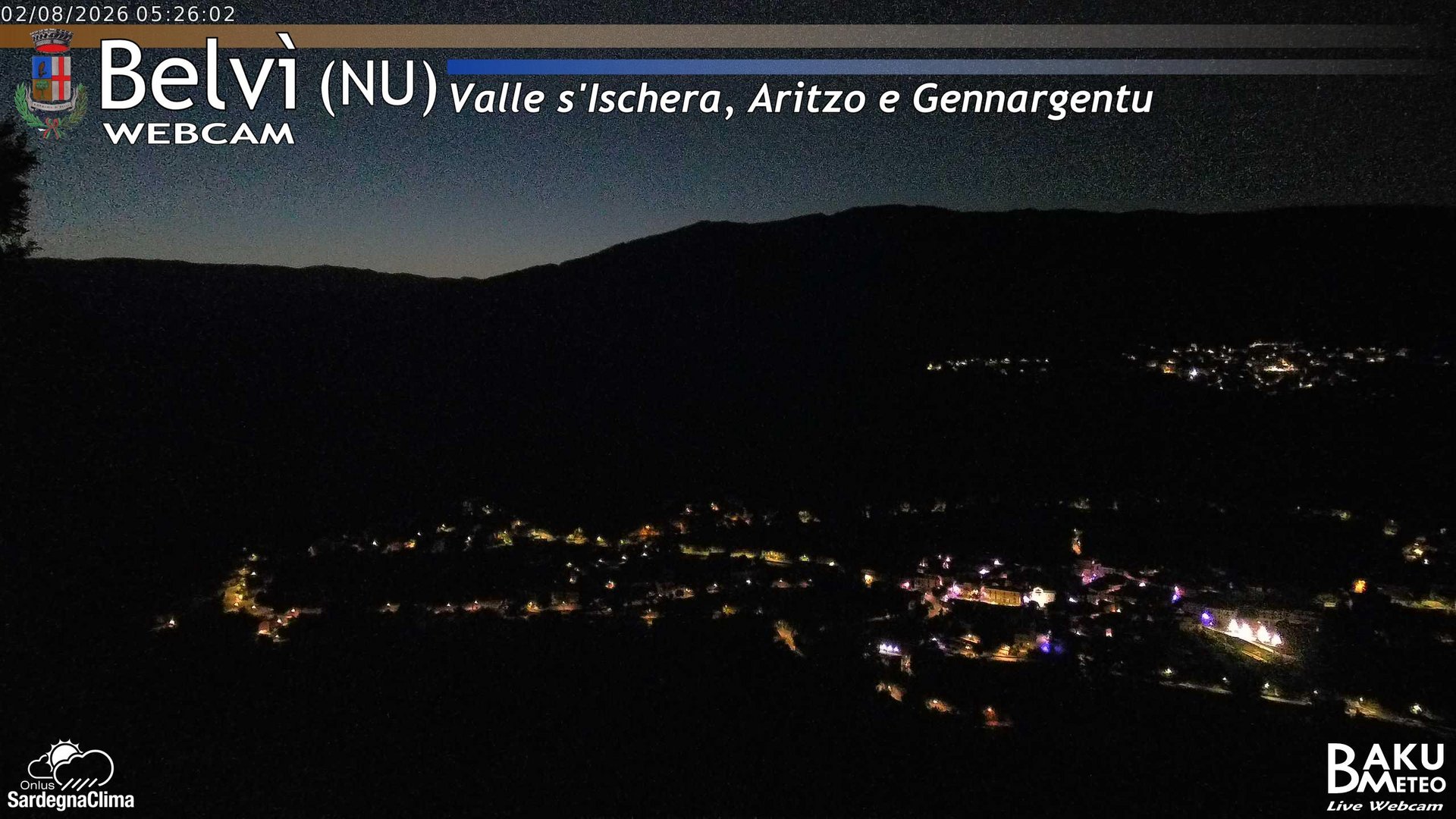 time-lapse frame, Belvì webcam