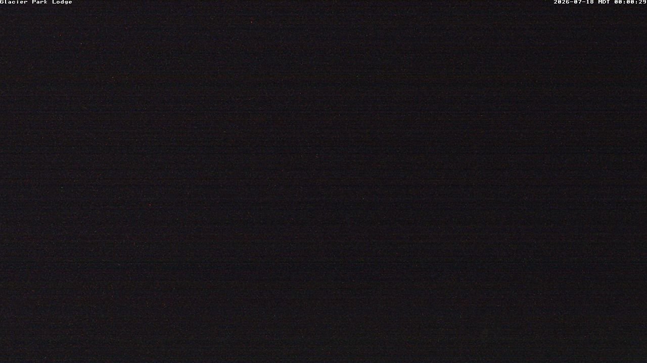 time-lapse frame, Glacier Park Lodge webcam