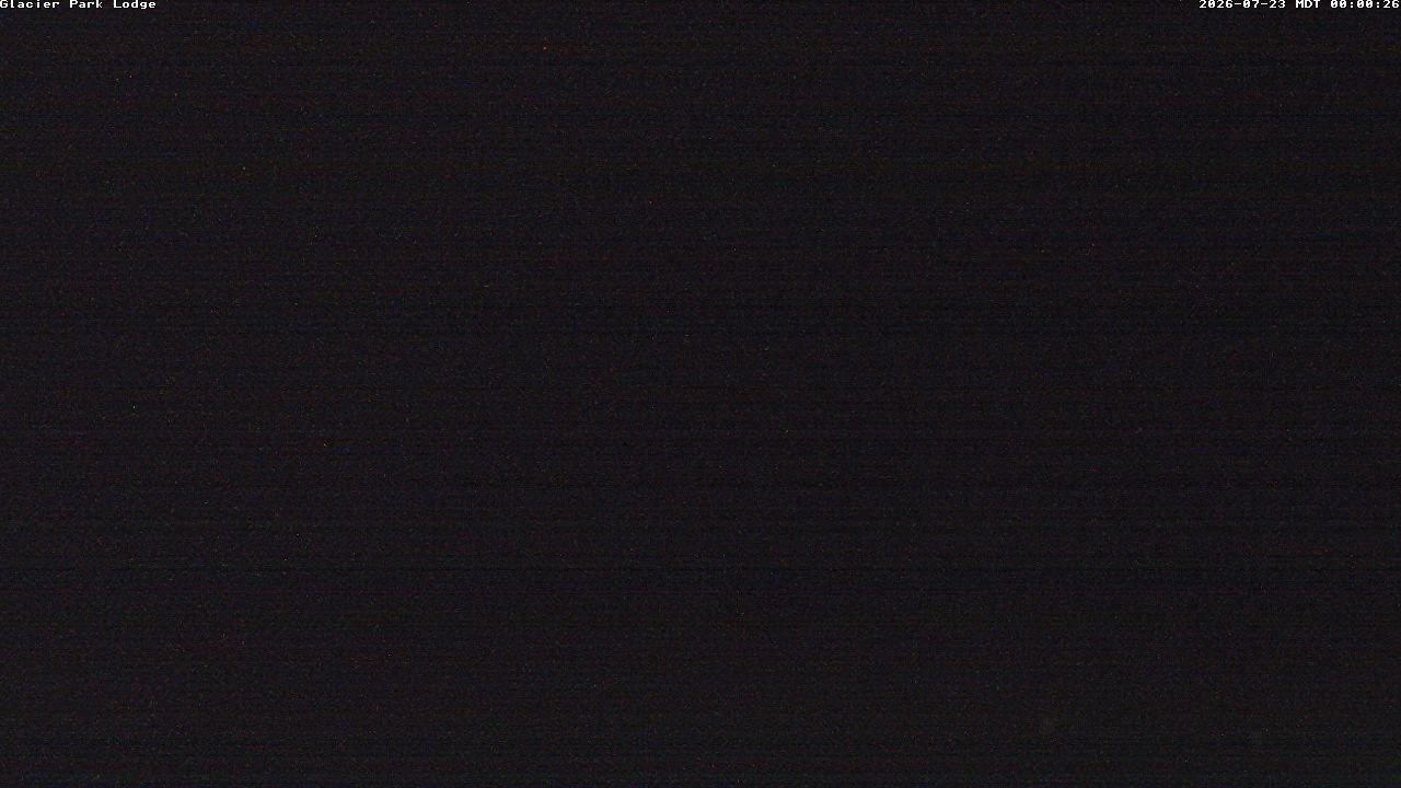 time-lapse frame, Glacier Park Lodge webcam