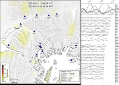 view from Barry Arm seismic energy on 2025-05-21