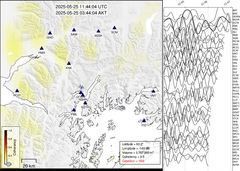 view from Barry Arm seismic energy on 2025-05-25