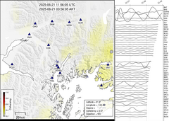 view from Barry Arm seismic energy on 2025-06-21