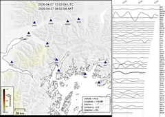 view from Barry Arm seismic energy on 2026-04-27