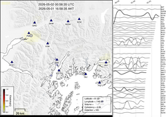 view from Barry Arm seismic energy on 2026-05-02