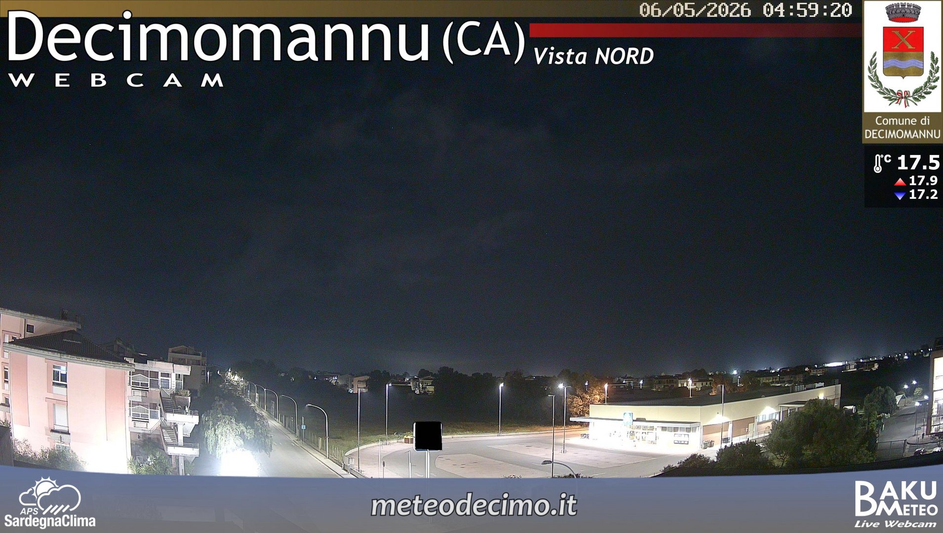 time-lapse frame, Decimomannu Nord webcam