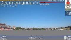 view from Decimomannu Nord on 2026-06-18