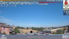 view from Decimomannu Nord on 2026-06-19