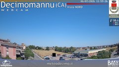 view from Decimomannu Nord on 2026-07-06