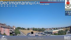 view from Decimomannu Nord on 2026-07-08