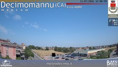 view from Decimomannu Nord on 2026-07-11