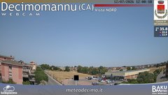 view from Decimomannu Nord on 2026-07-12