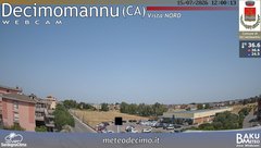 view from Decimomannu Nord on 2026-07-15