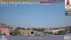 view from Decimomannu Nord on 2026-07-27