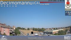 view from Decimomannu Nord on 2026-07-29