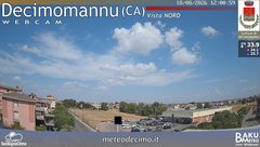 view from Decimomannu Nord on 2026-08-18