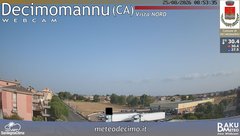 view from Decimomannu Nord on 2026-08-25