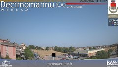view from Decimomannu Nord on 2026-08-25
