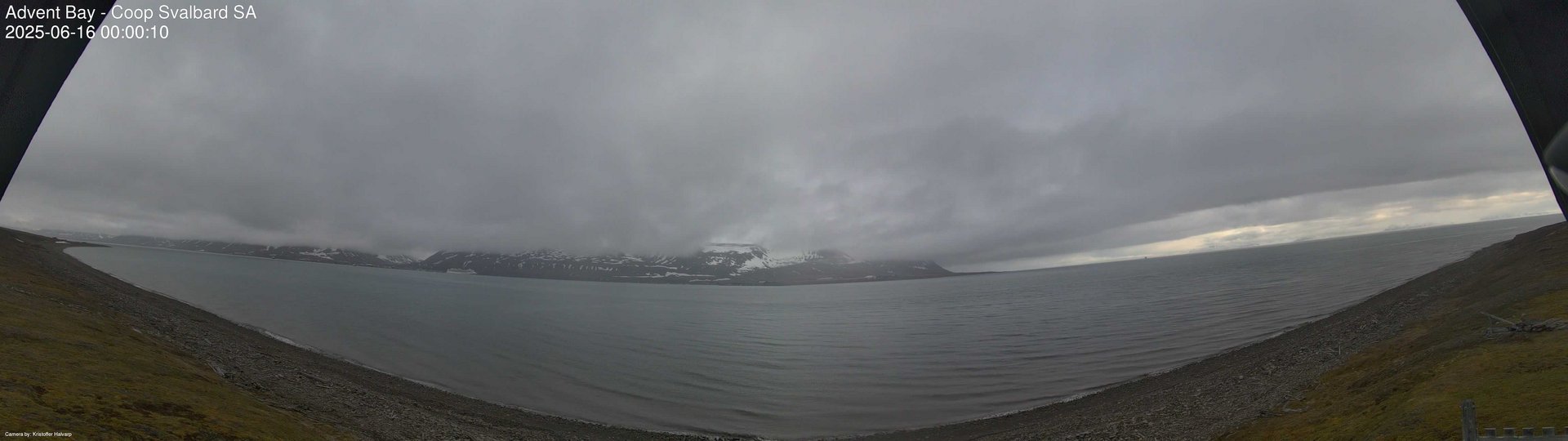 time-lapse frame, Advent Bay webcam