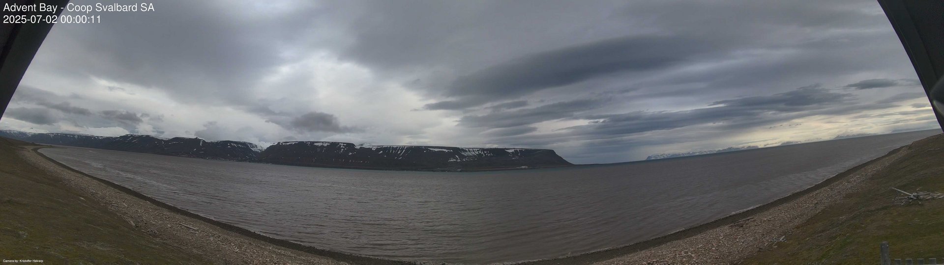 time-lapse frame, Advent Bay webcam