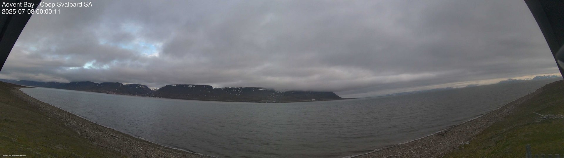 time-lapse frame, Advent Bay webcam