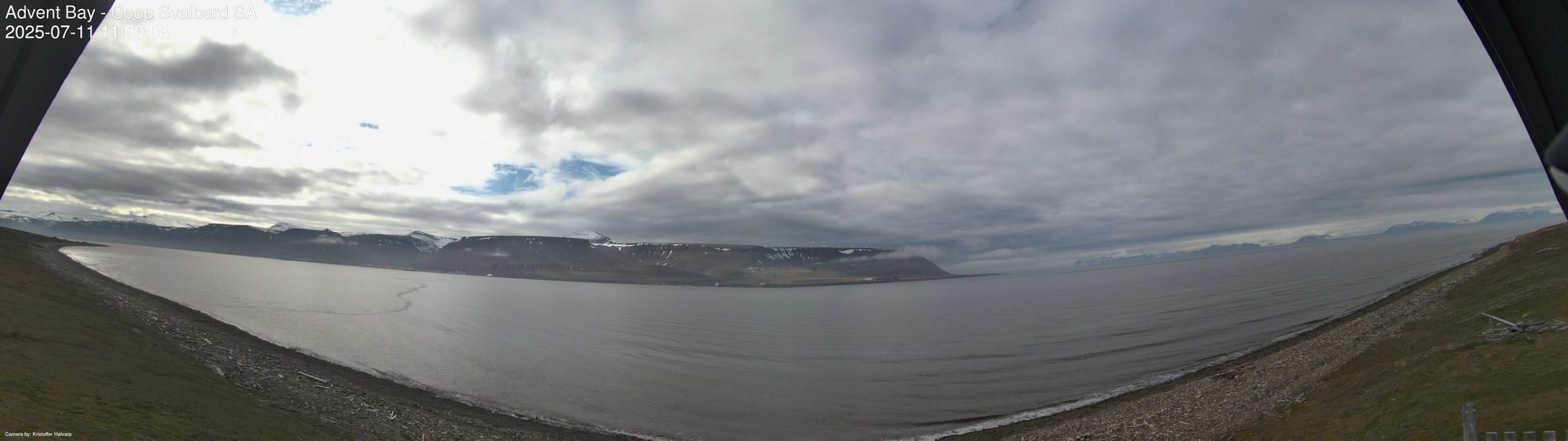 time-lapse frame, Advent Bay webcam