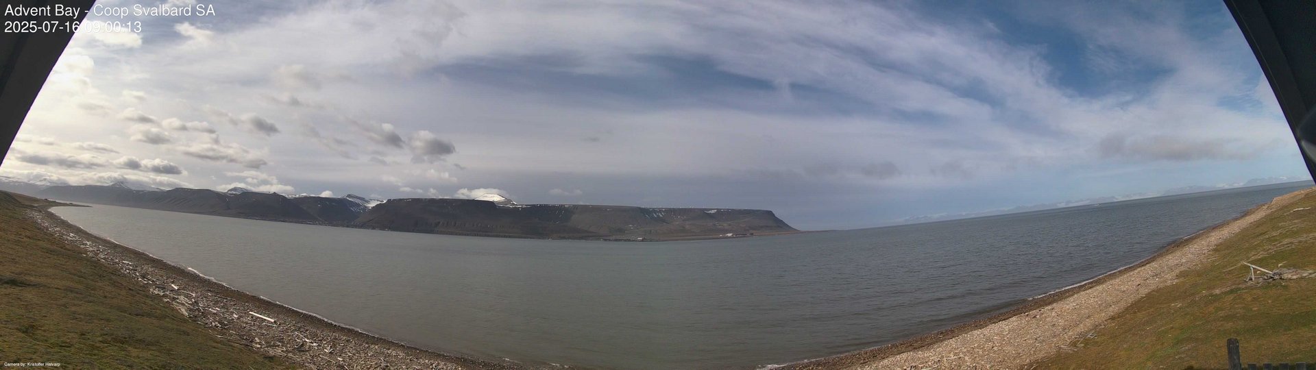 time-lapse frame, Advent Bay webcam