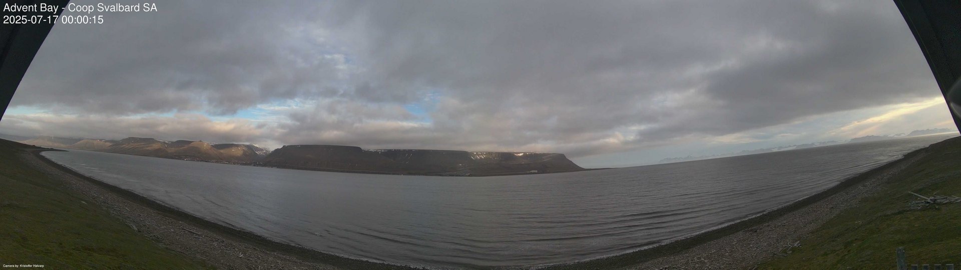 time-lapse frame, Advent Bay webcam