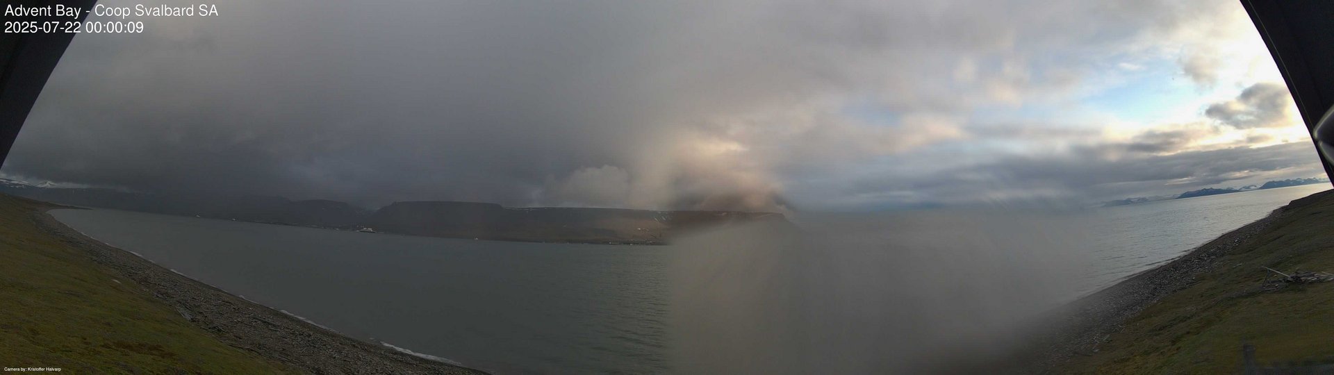 time-lapse frame, Advent Bay webcam
