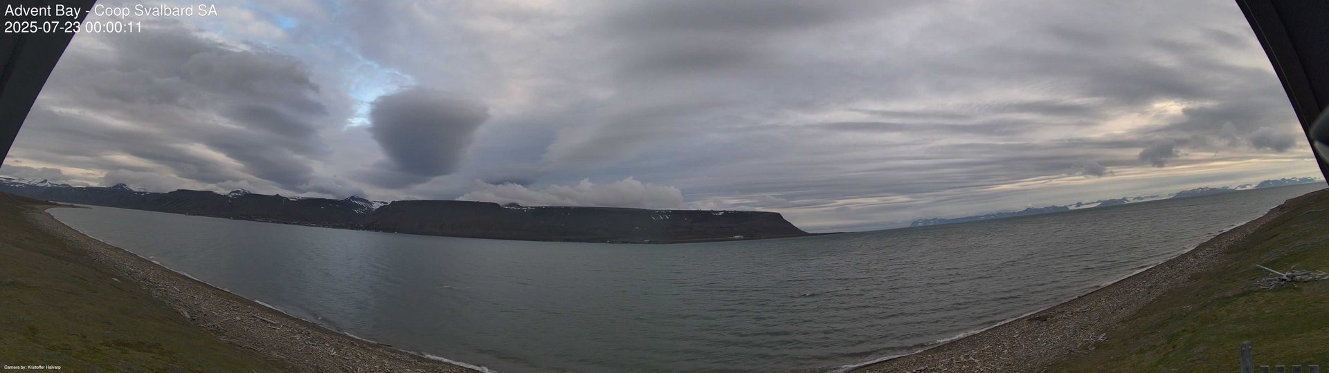 time-lapse frame, Advent Bay webcam