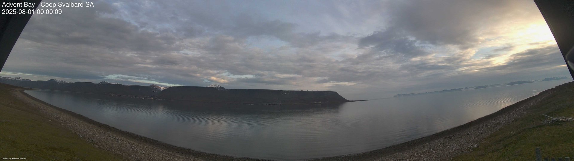 time-lapse frame, Advent Bay webcam
