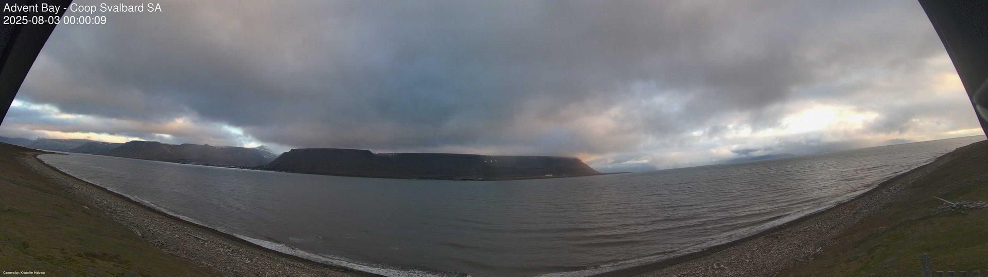 time-lapse frame, Advent Bay webcam