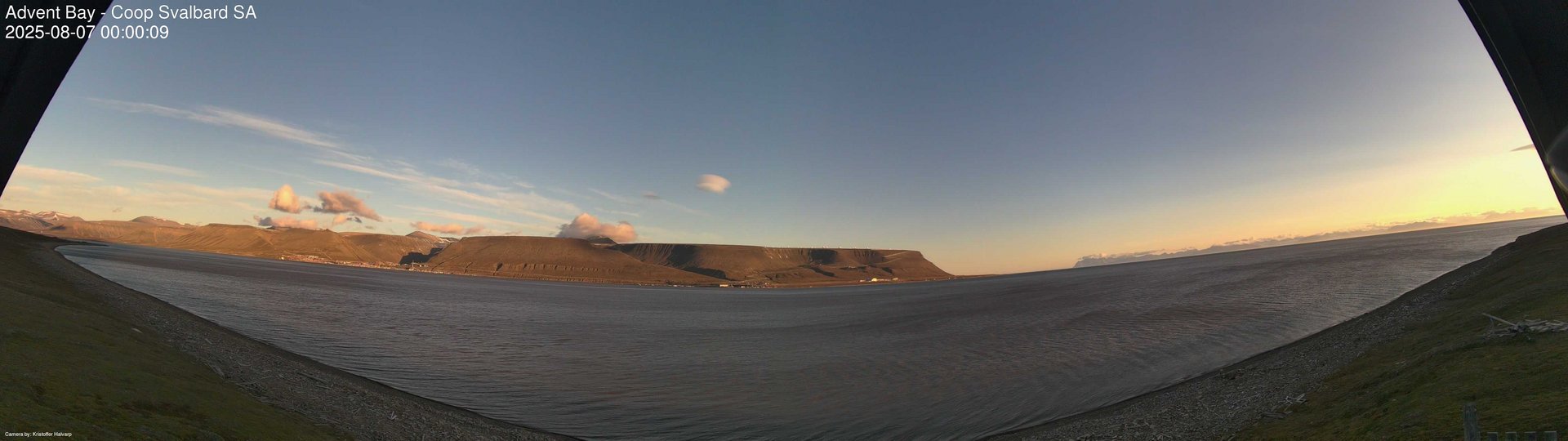 time-lapse frame, Advent Bay webcam