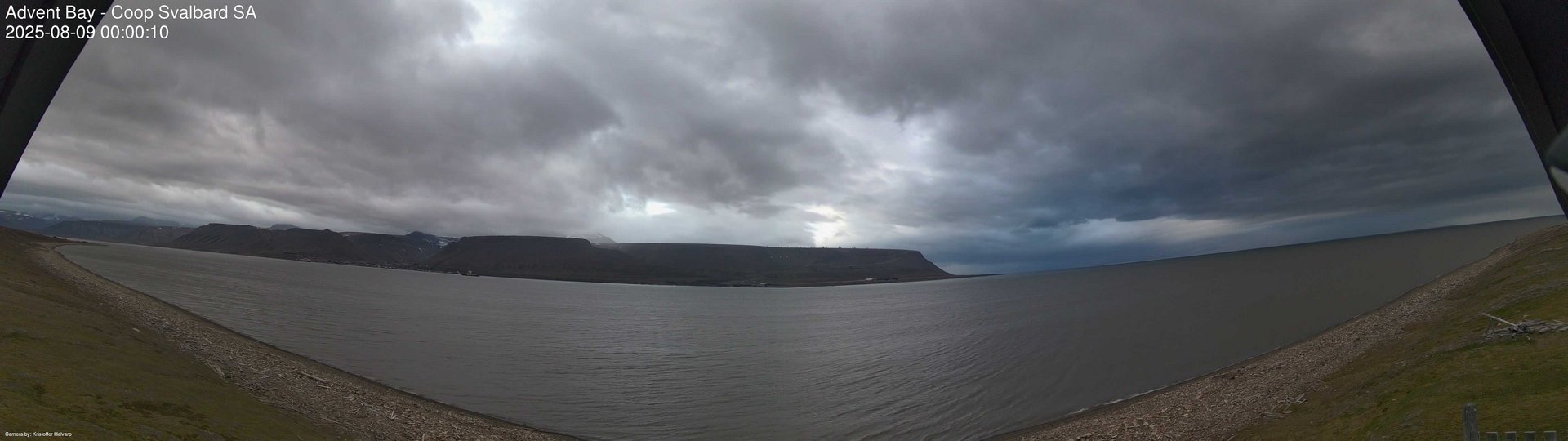 time-lapse frame, Advent Bay webcam