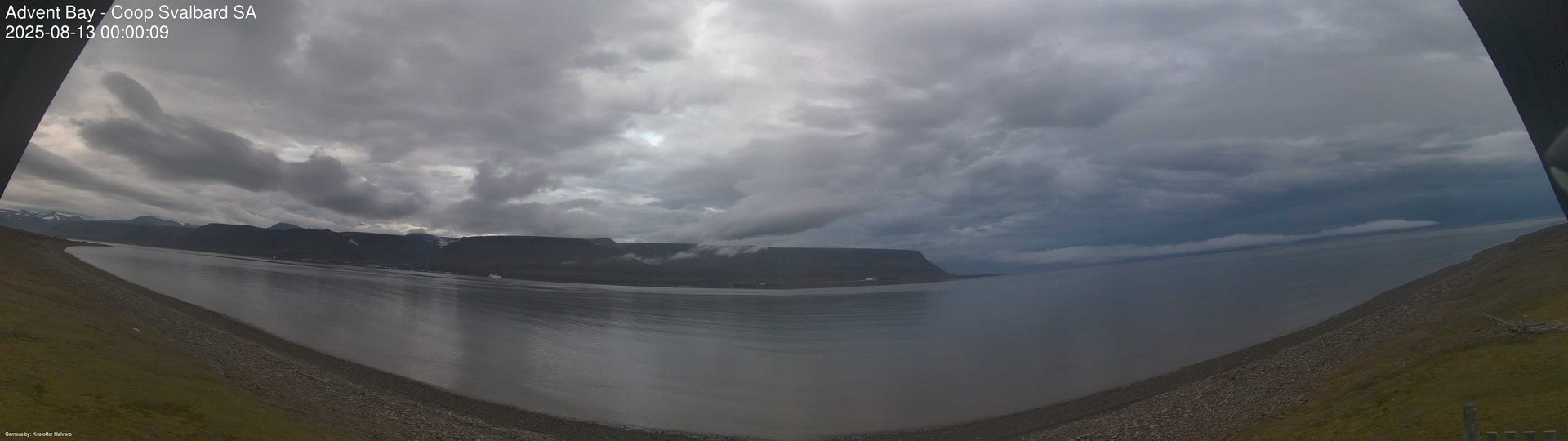 time-lapse frame, Advent Bay webcam