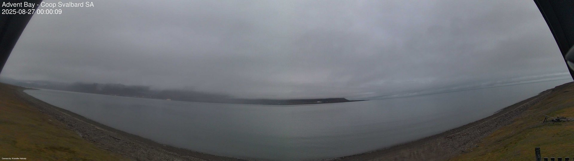 time-lapse frame, Advent Bay webcam