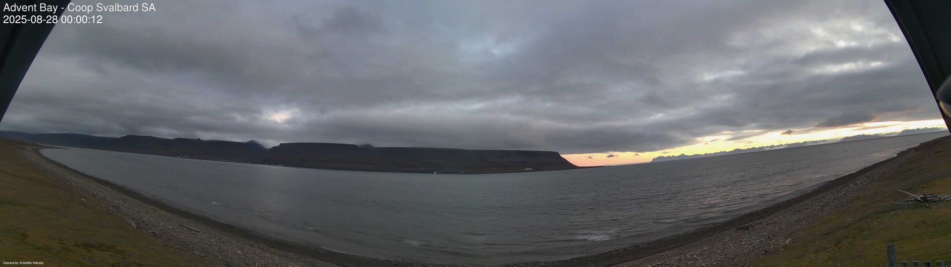time-lapse frame, Advent Bay webcam