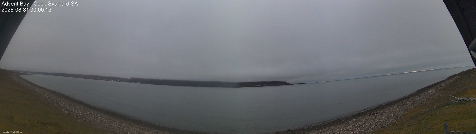 time-lapse frame, Advent Bay webcam