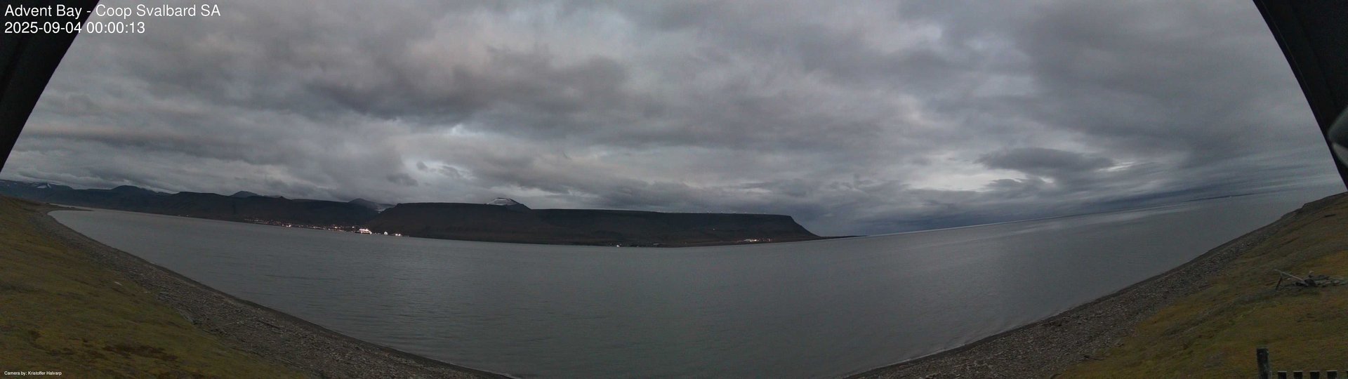 time-lapse frame, Advent Bay webcam