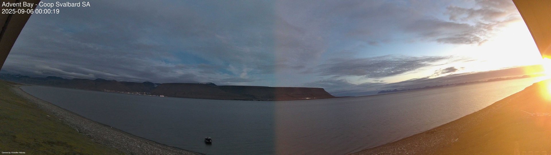 time-lapse frame, Advent Bay webcam
