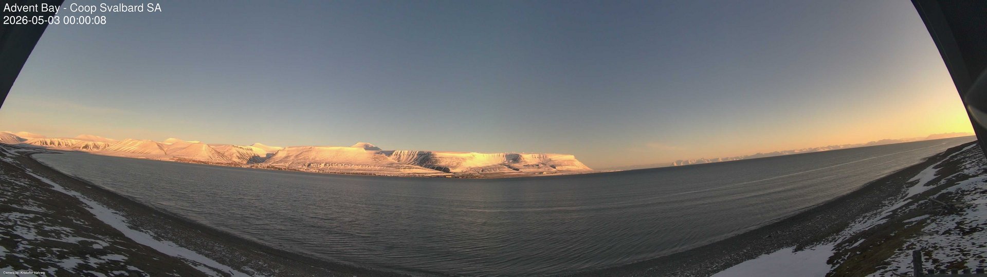 time-lapse frame, Advent Bay webcam