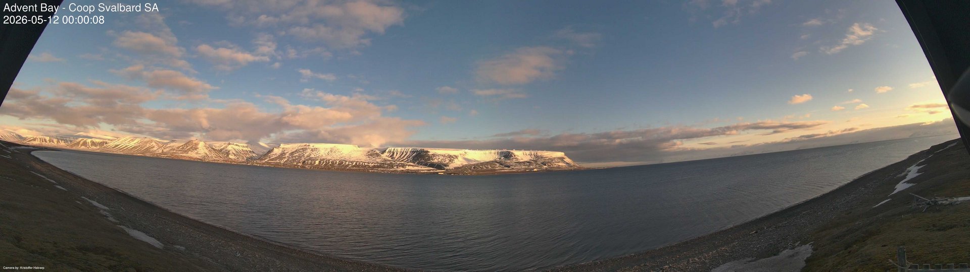 time-lapse frame, Advent Bay webcam