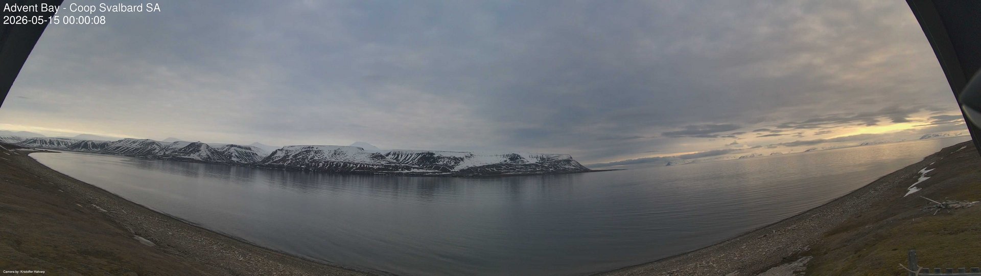 time-lapse frame, Advent Bay webcam