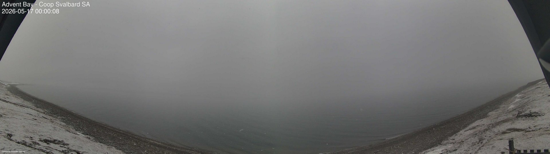 time-lapse frame, Advent Bay webcam