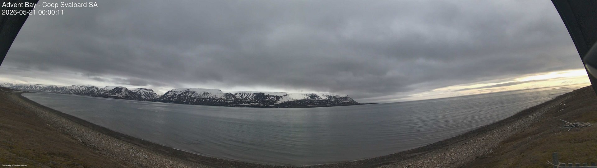 time-lapse frame, Advent Bay webcam