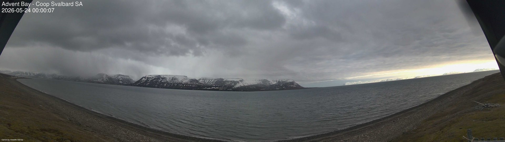 time-lapse frame, Advent Bay webcam