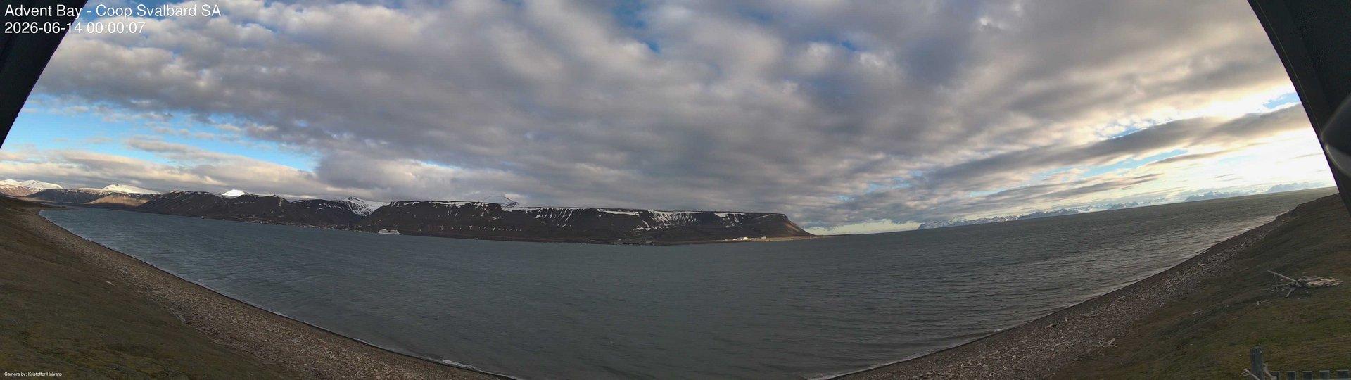 time-lapse frame, Advent Bay webcam