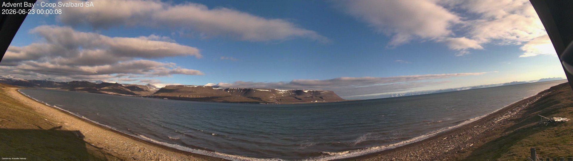 time-lapse frame, Advent Bay webcam