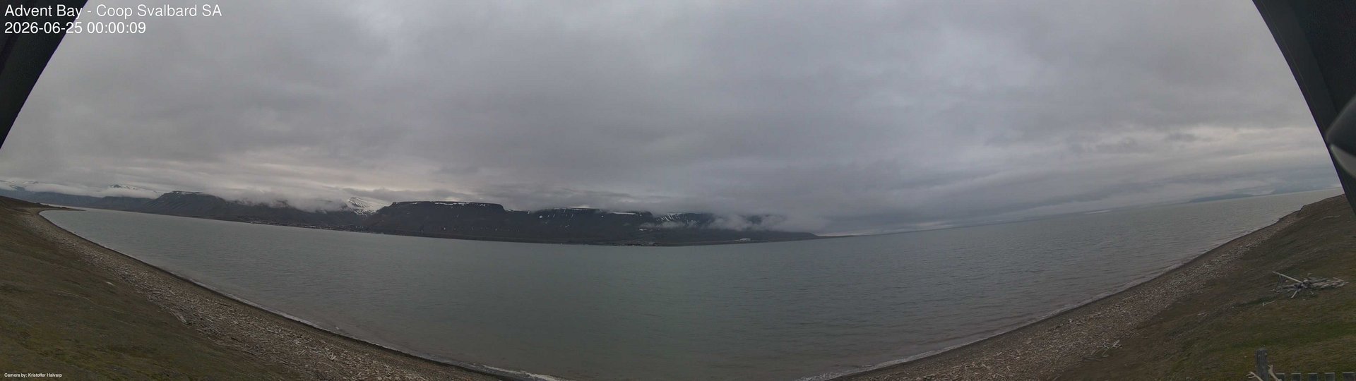 time-lapse frame, Advent Bay webcam